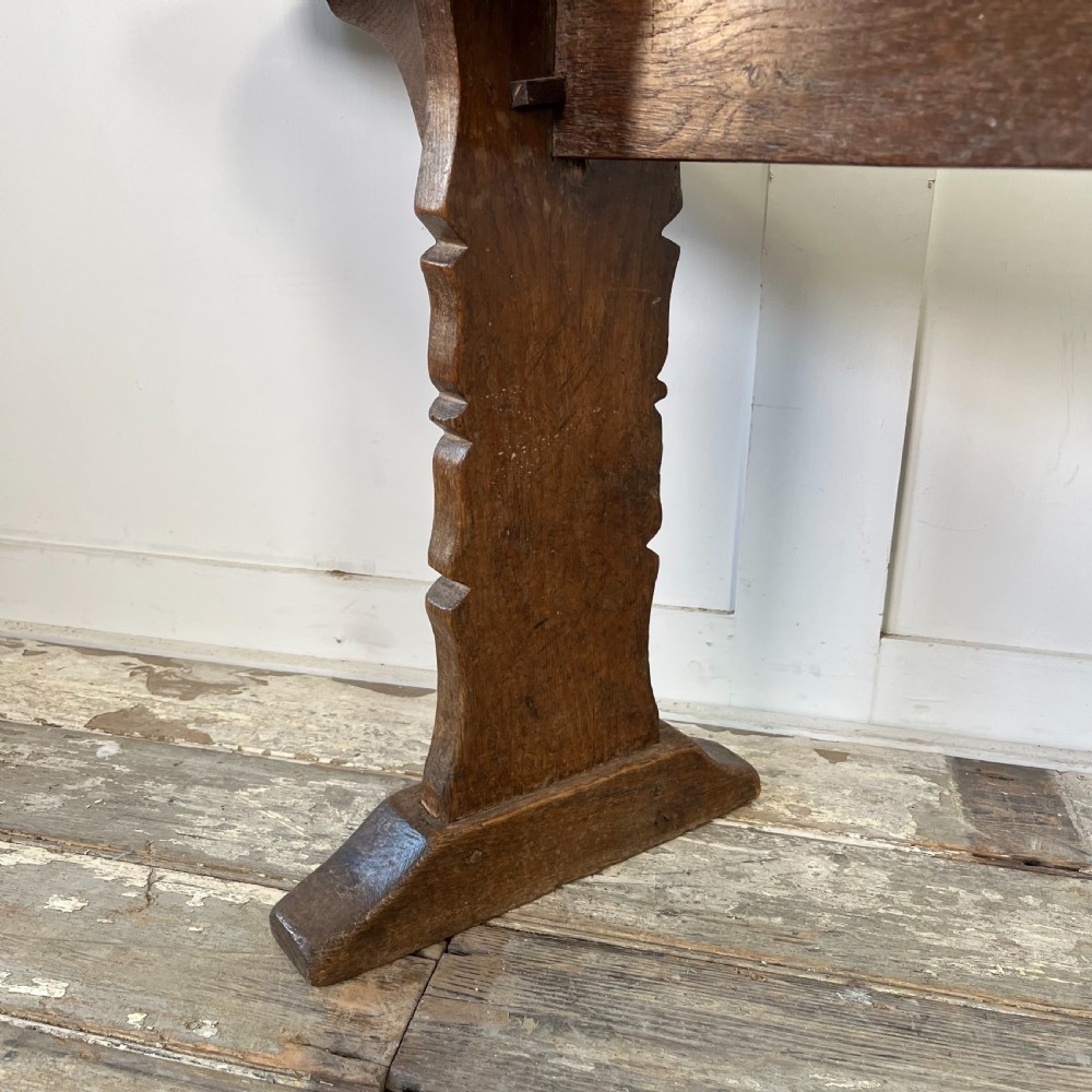 Long 19th C. Elm Bench View VIII