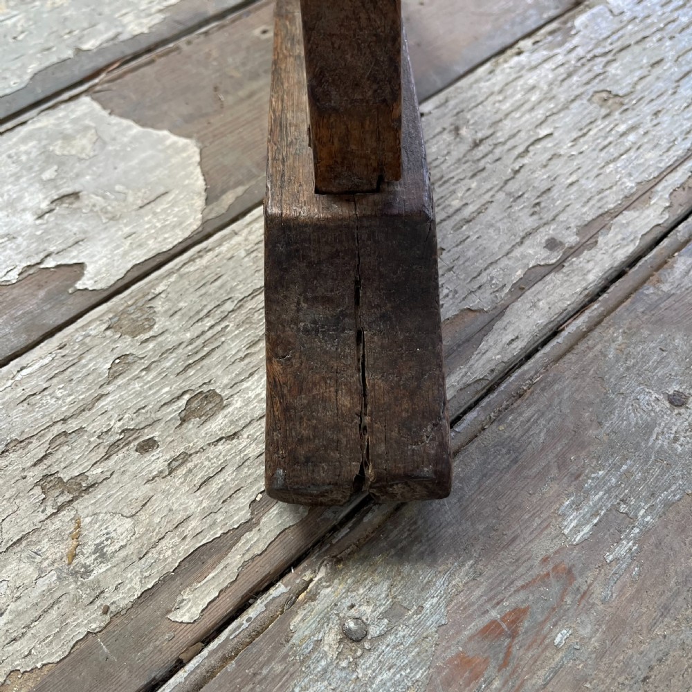 Long 19th C. Elm Bench View IX