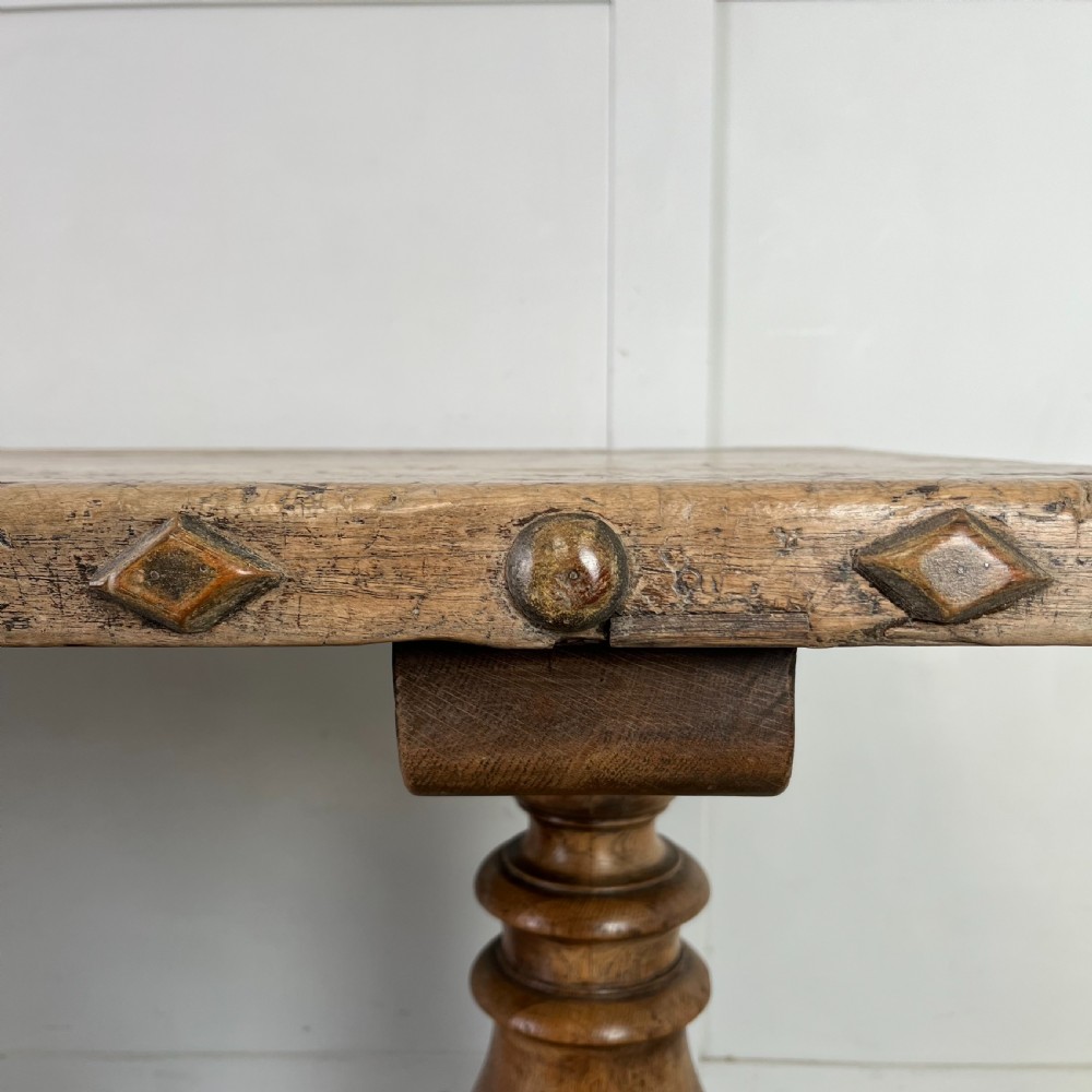 Oak and Walnut Dining Table View II