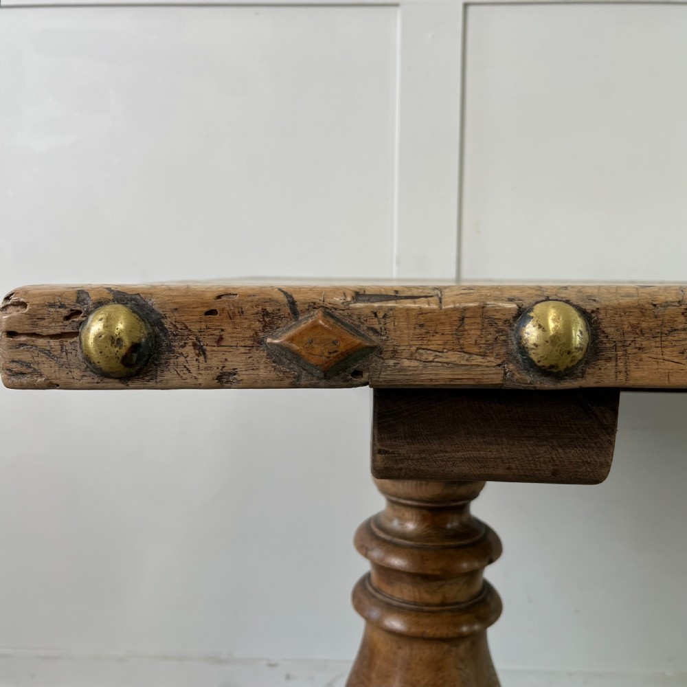 Oak and Walnut Dining Table View IV