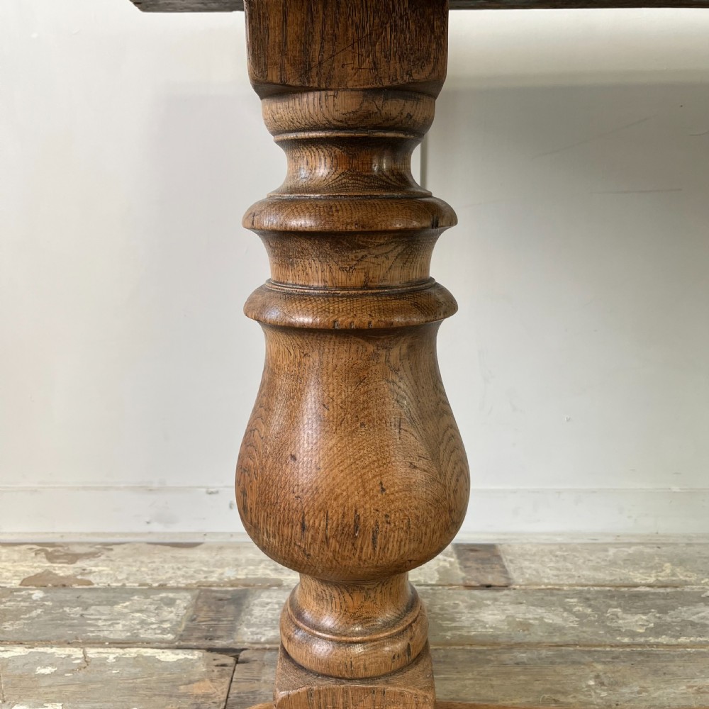Oak and Walnut Dining Table View V