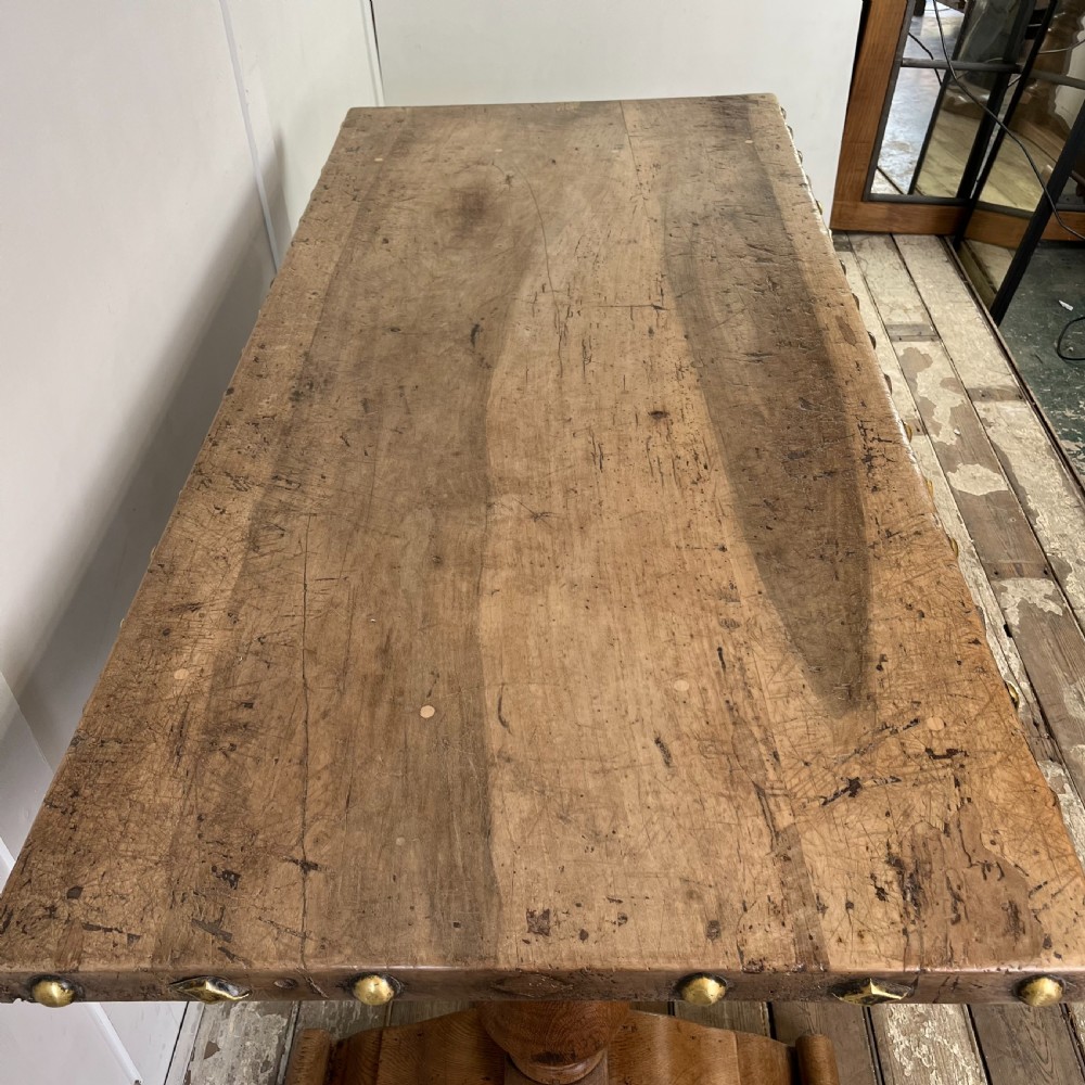 Oak and Walnut Dining Table View VI