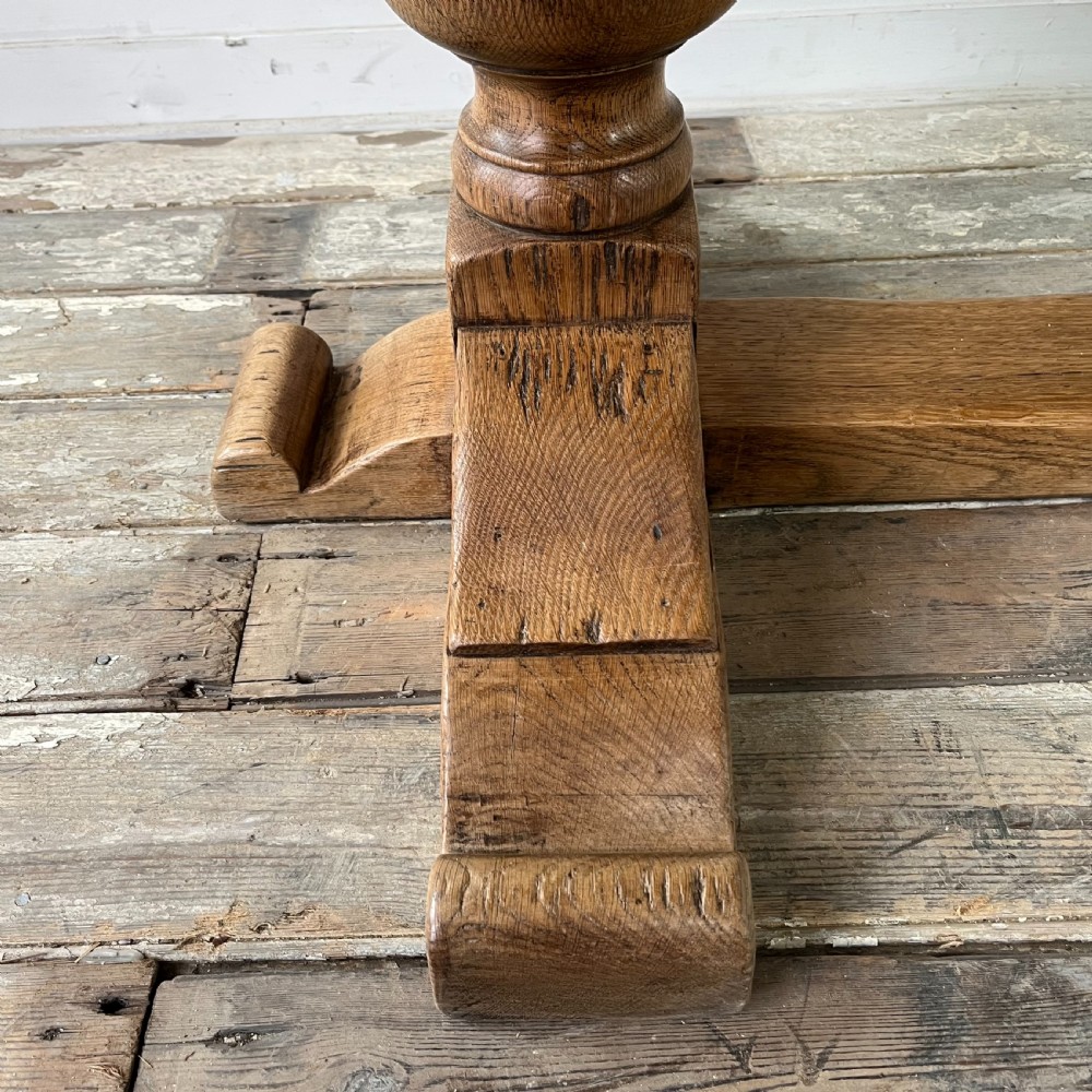 Oak and Walnut Dining Table View XVI