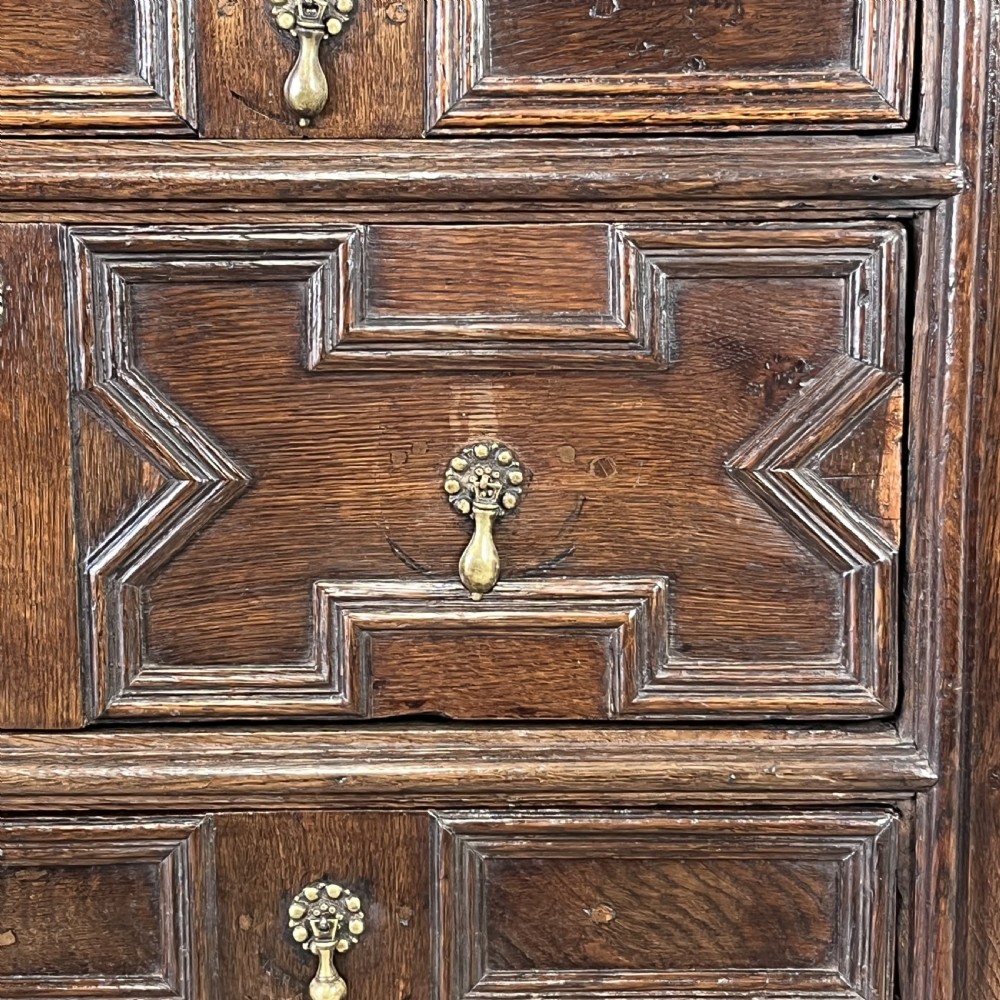 17th C. Oak Chest of Drawers View V