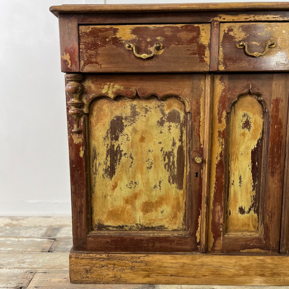 Victorian Painted Mahogany Sideboard View III