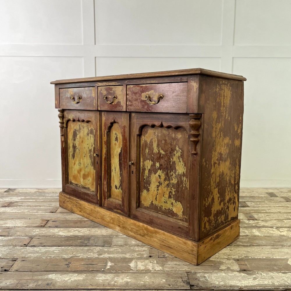 Victorian Painted Mahogany Sideboard View VII