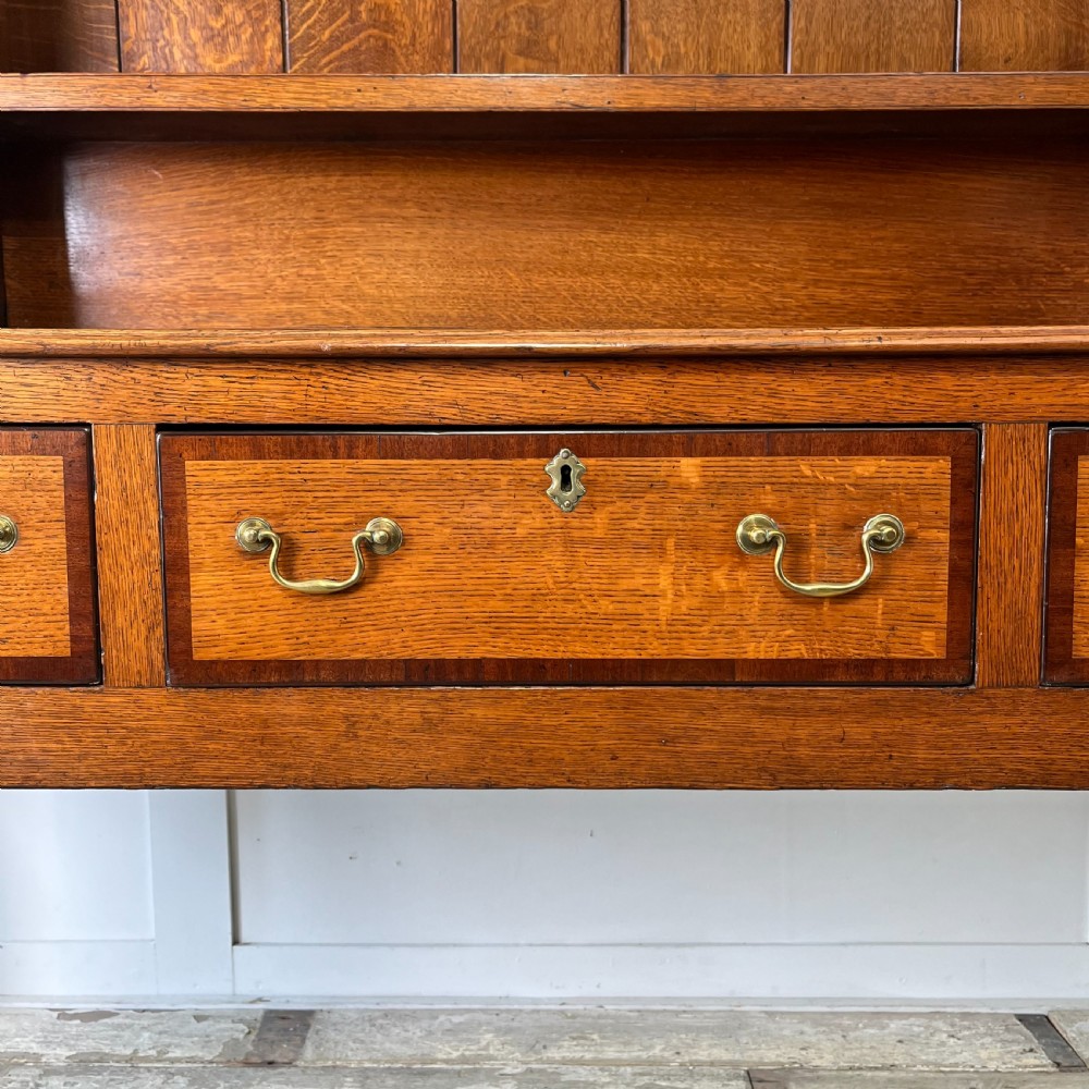 Early 19th C. Oak Shropshire Dresser View V