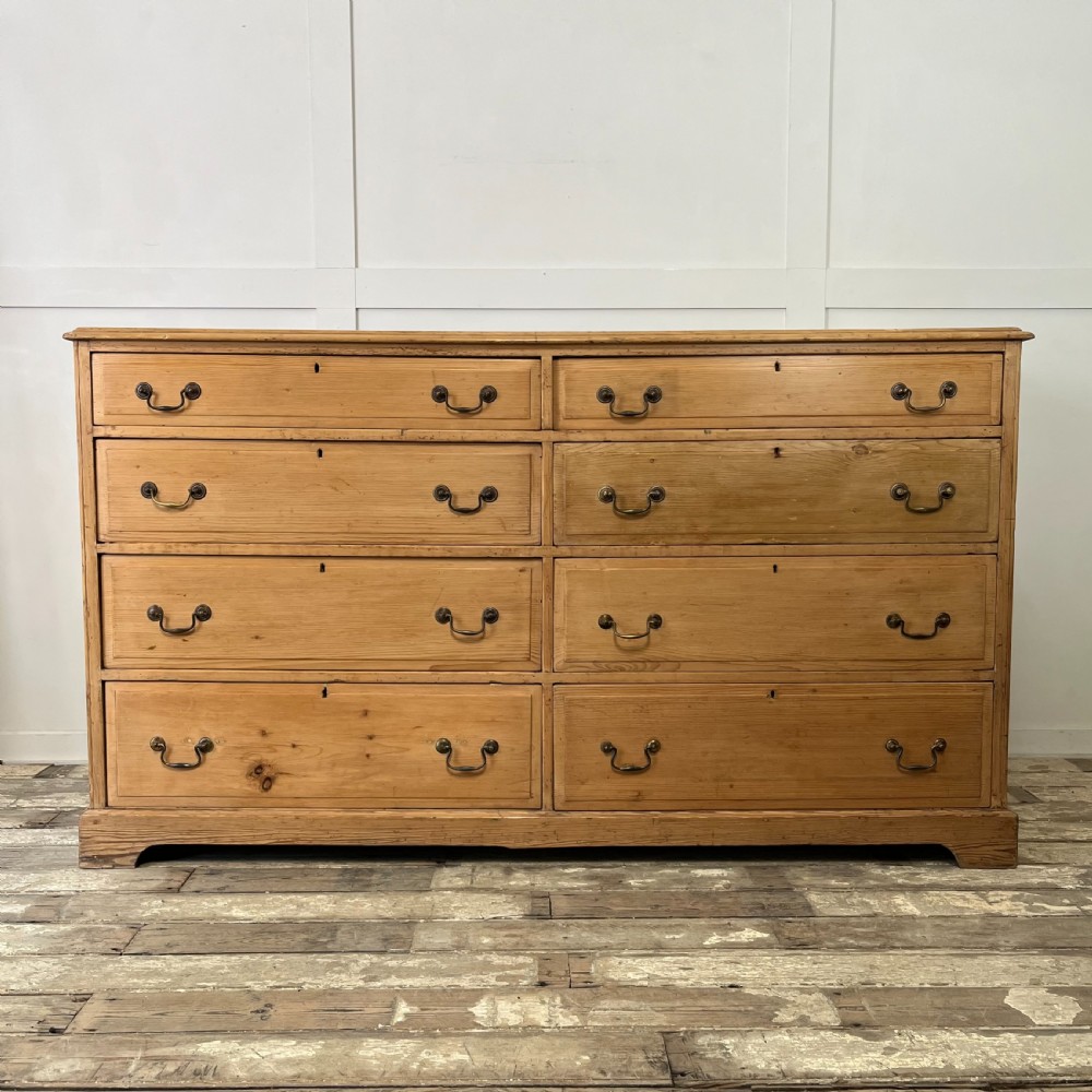 Large 19th C. Pine Chest of Drawers