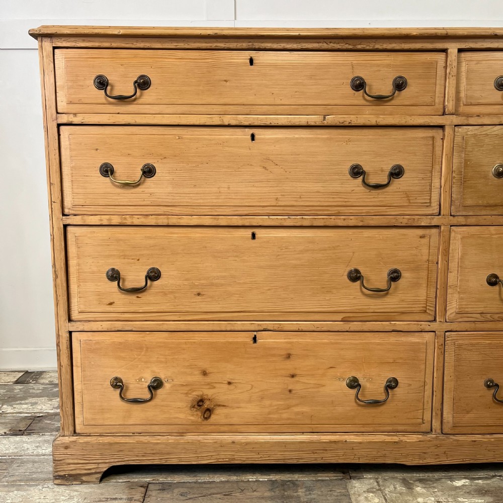 Large 19th C. Pine Chest of Drawers View V