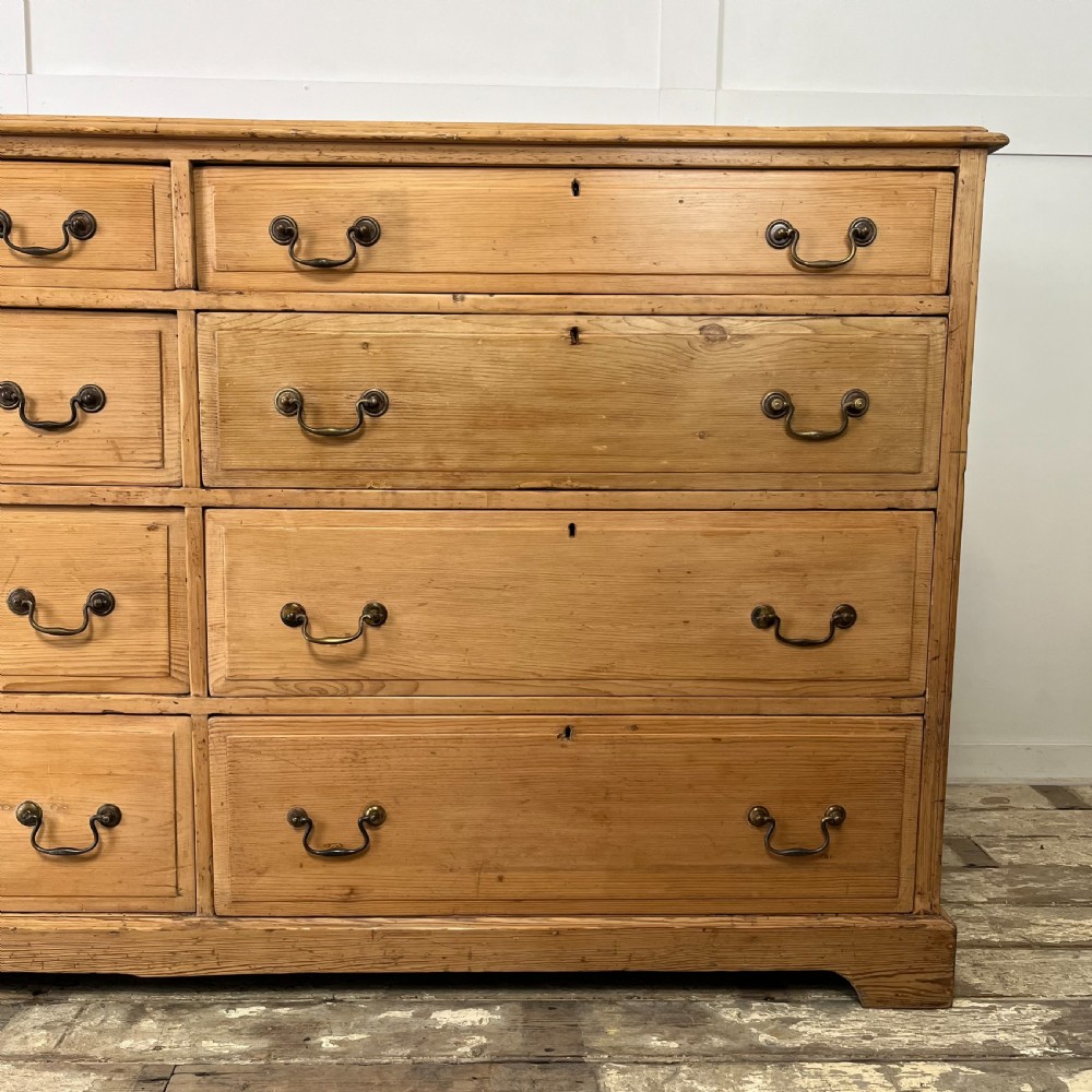 Large 19th C. Pine Chest of Drawers View VI