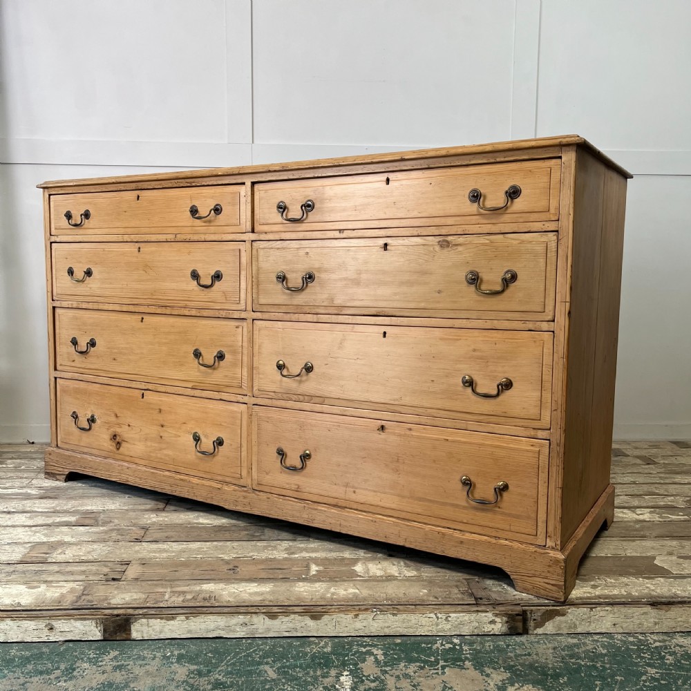 Large 19th C. Pine Chest of Drawers View VIII