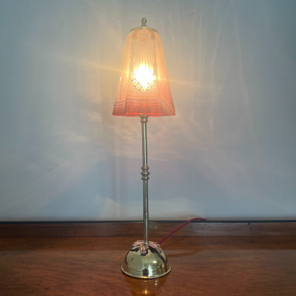 Pair of Edwardian Brass Table Lamps View VII