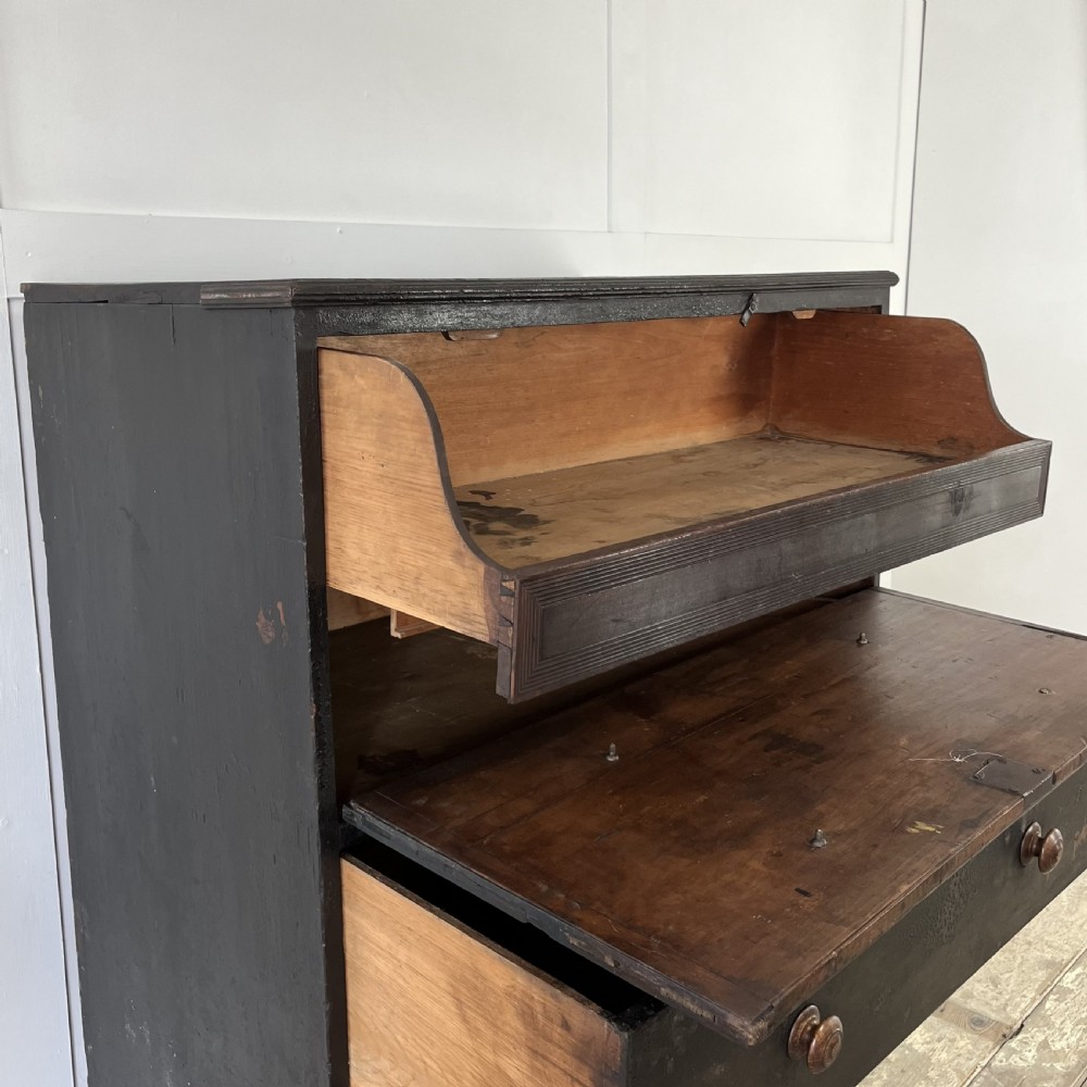 18th C. Painted Pine Chest of Drawers View IV