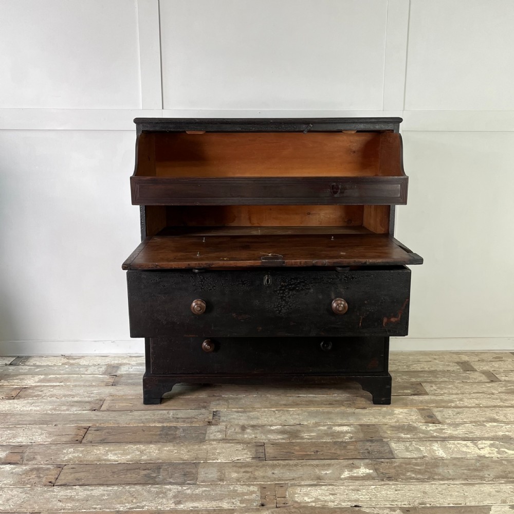 18th C. Painted Pine Chest of Drawers View V