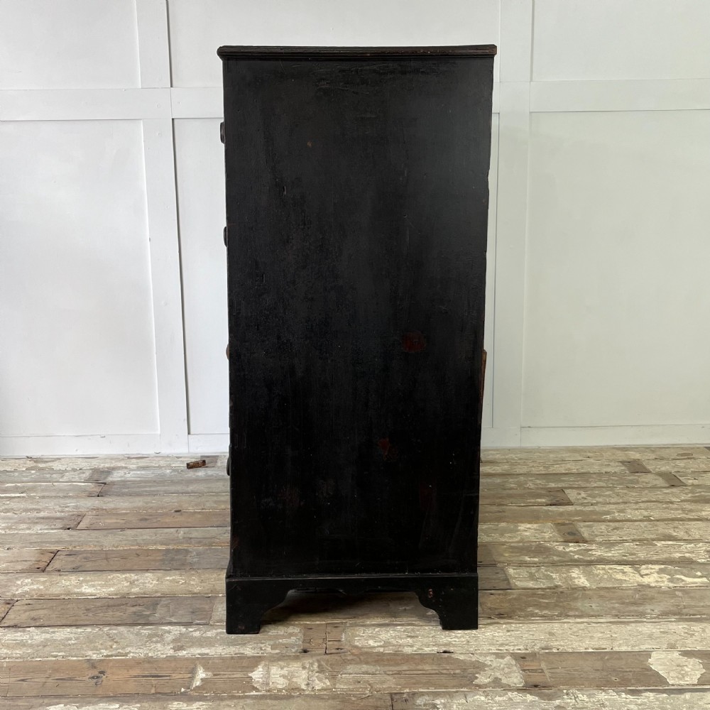 18th C. Painted Pine Chest of Drawers View XII