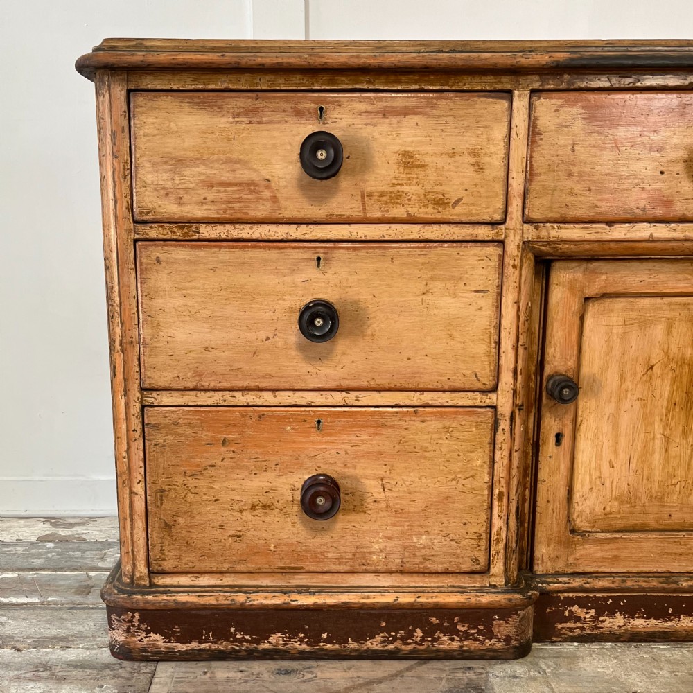 Victorian Pine Dresser Base View III