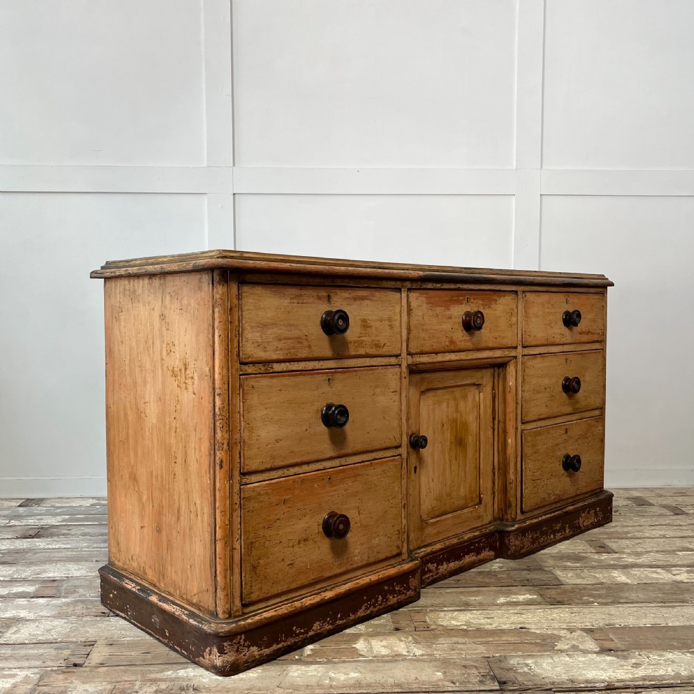Victorian Pine Dresser Base View XII