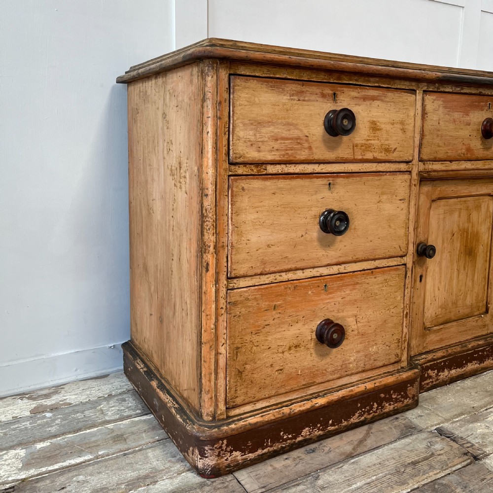Victorian Pine Dresser Base View XIII