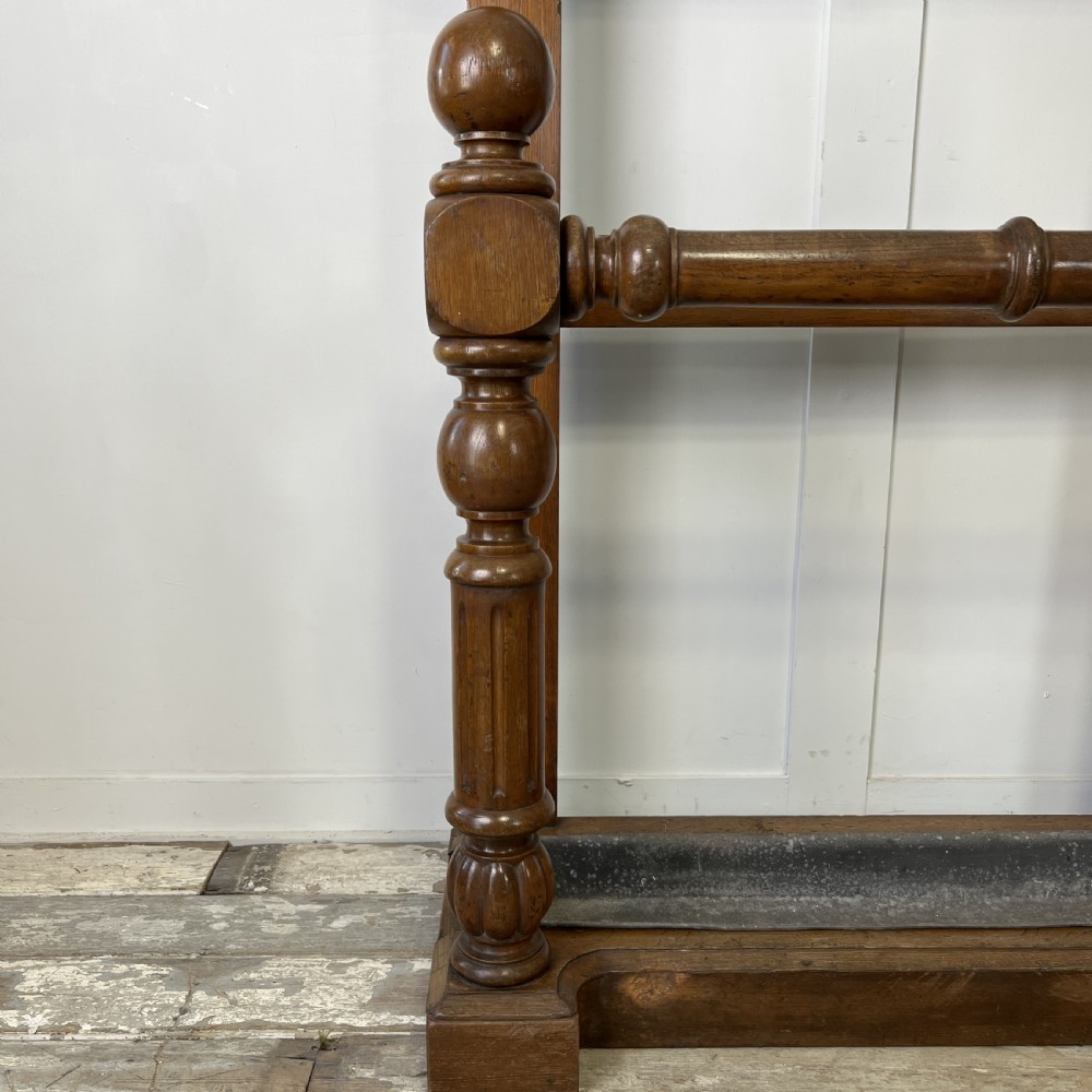 Large 19th C. Oak Coat and Hat Stand View III