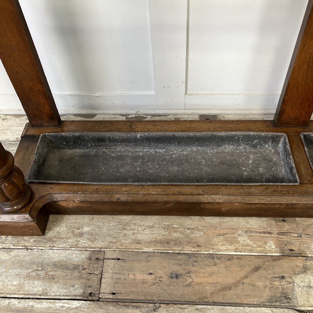 Large 19th C. Oak Coat and Hat Stand View VI