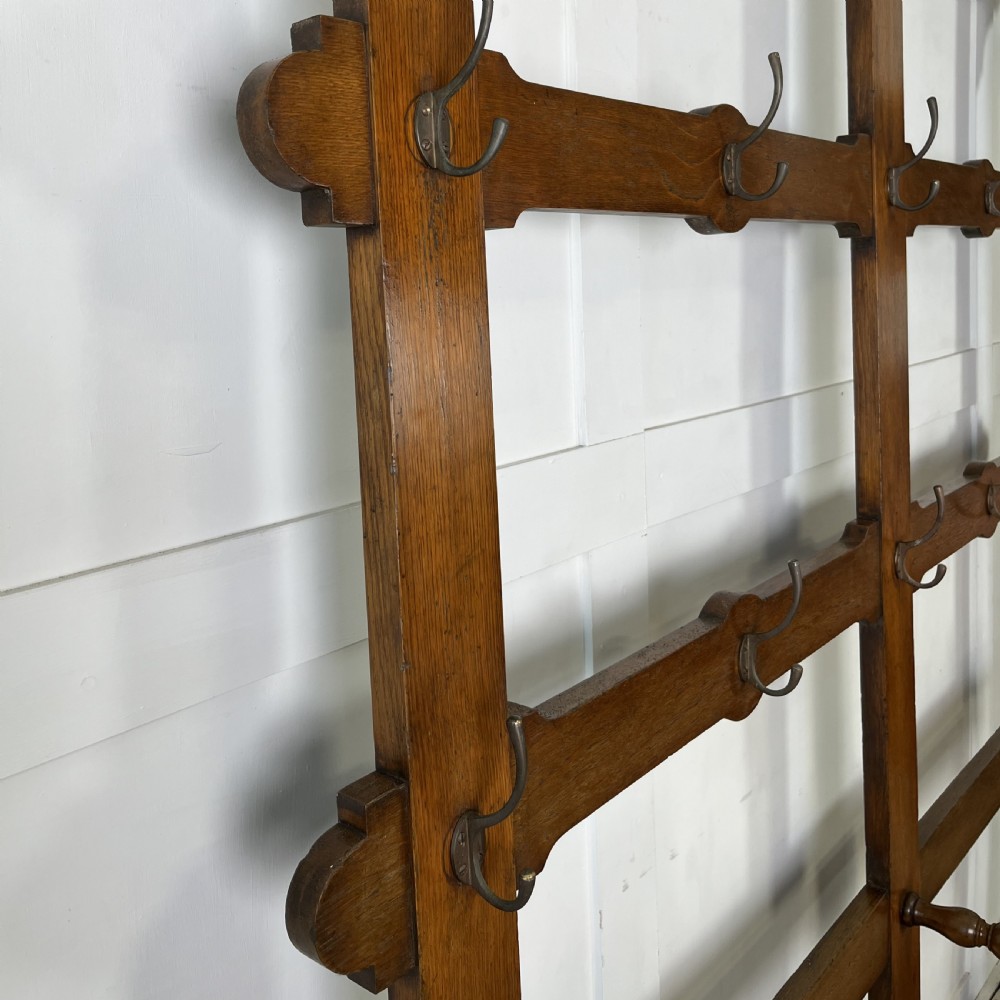 Large 19th C. Oak Coat and Hat Stand View VII