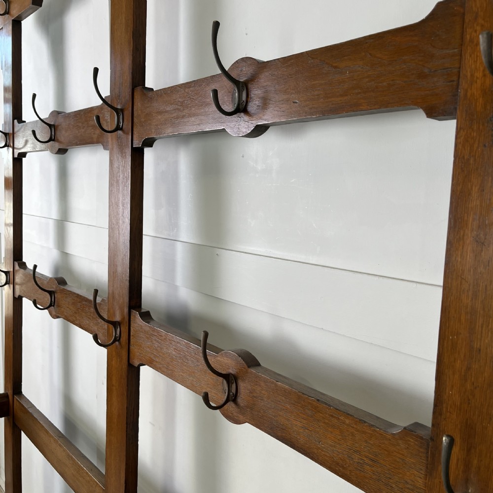 Large 19th C. Oak Coat and Hat Stand View XII
