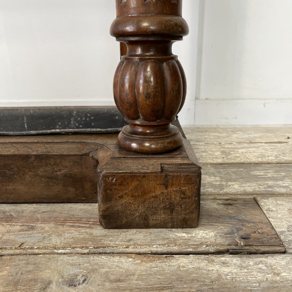 Large 19th C. Oak Coat and Hat Stand View XIV