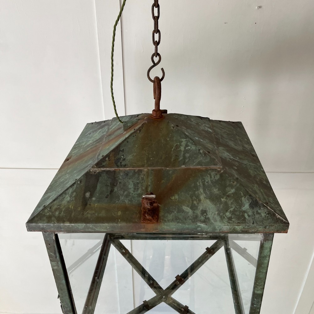Large 19th C. Copper Lantern View V