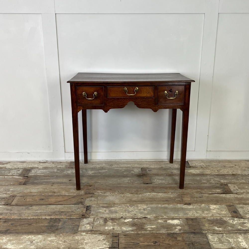 18th C. Oak Lowboy View II
