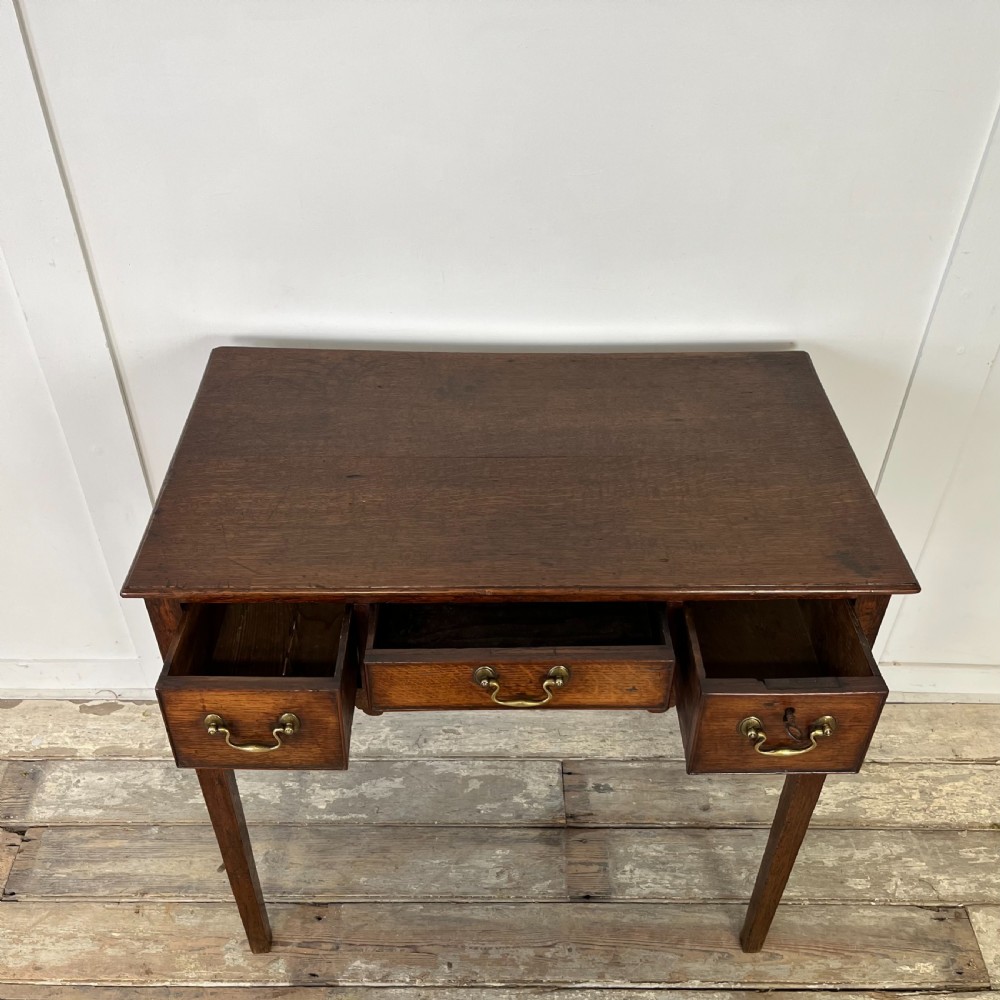 18th C. Oak Lowboy View IV