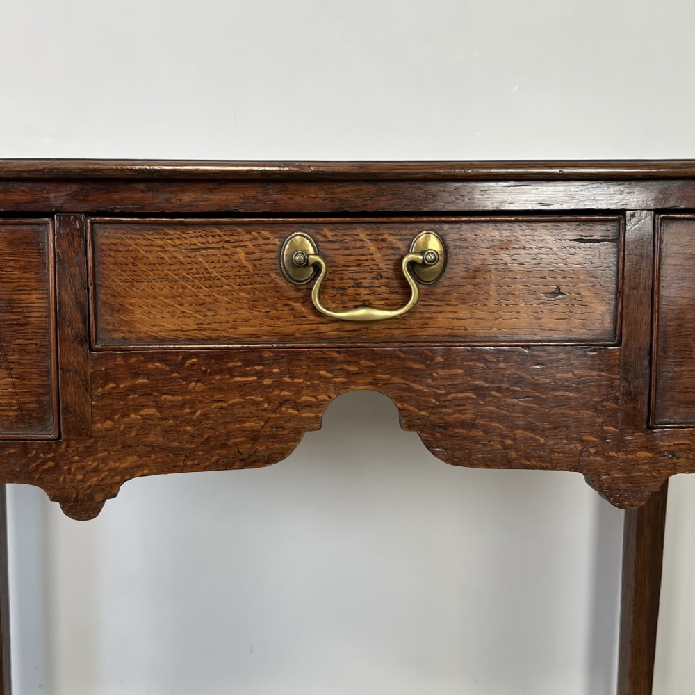 18th C. Oak Lowboy View V