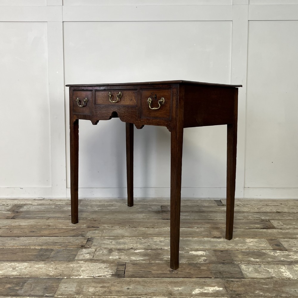 18th C. Oak Lowboy View VII