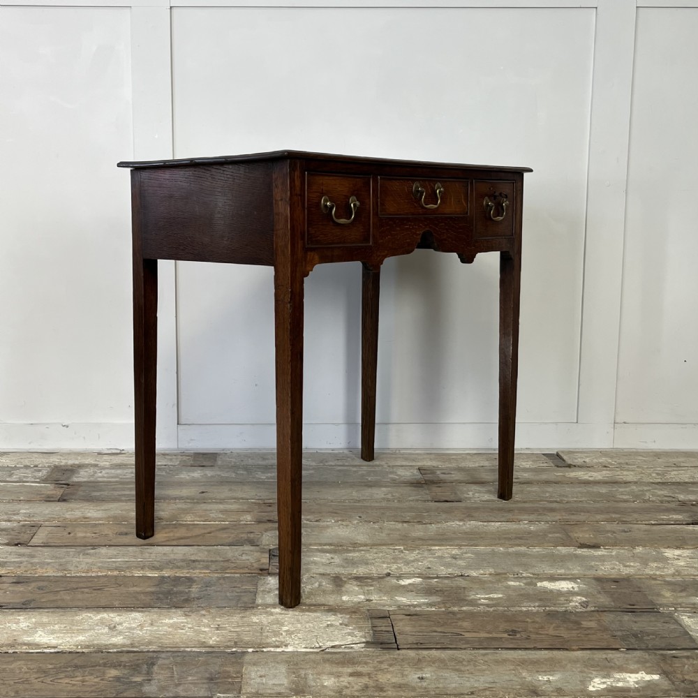 18th C. Oak Lowboy View XIII