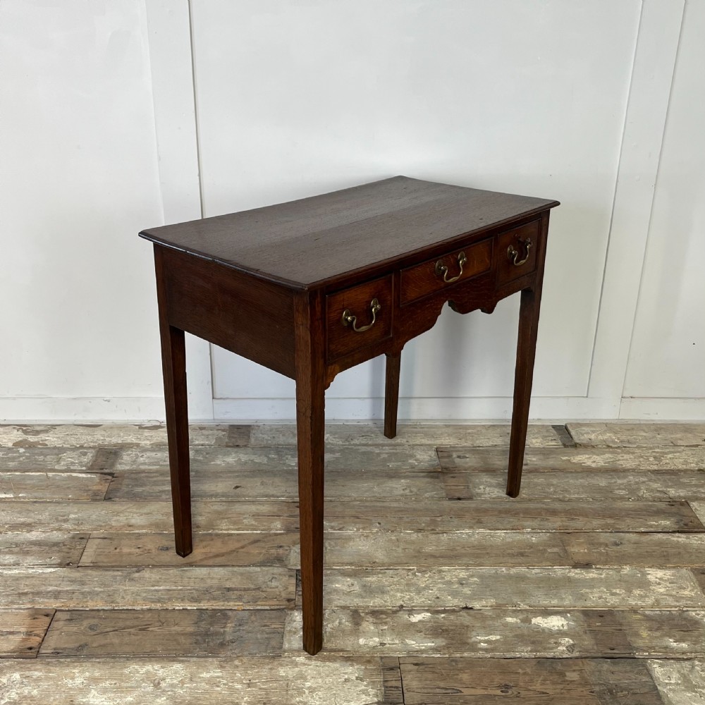 18th C. Oak Lowboy View XIV