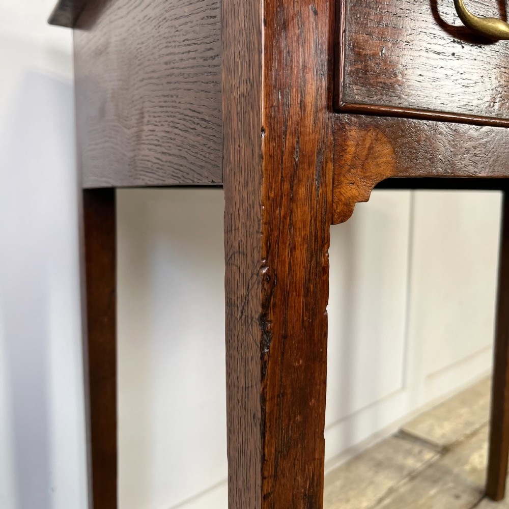 18th C. Oak Lowboy View XVII