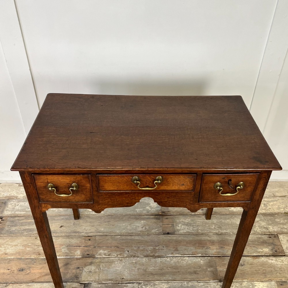 18th C. Oak Lowboy View XVIII