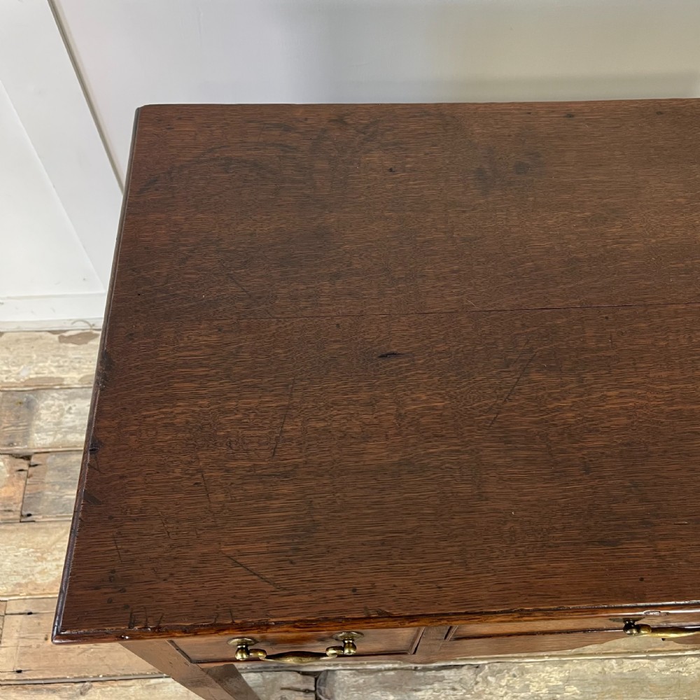 18th C. Oak Lowboy View XIX