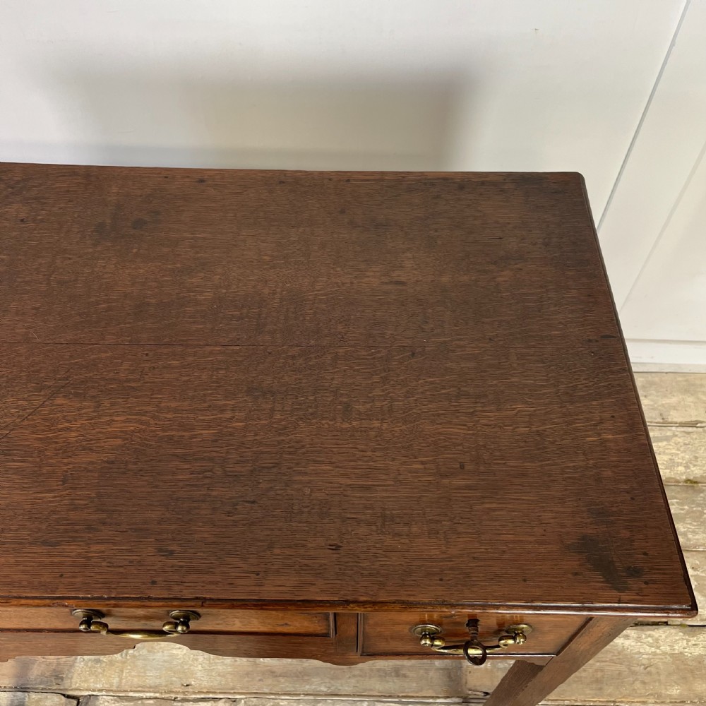 18th C. Oak Lowboy View XX