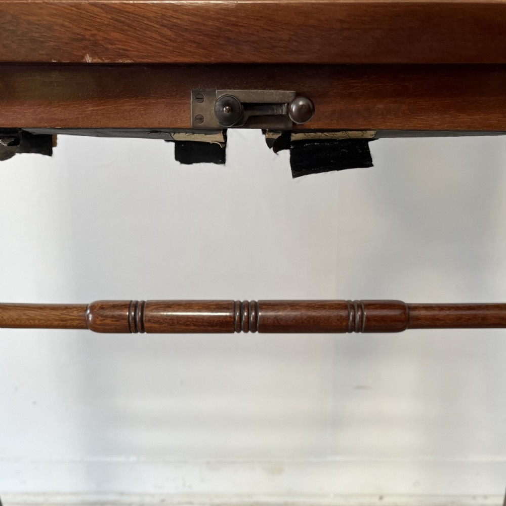 19th C. Walnut Folding Campaign Desk View XII