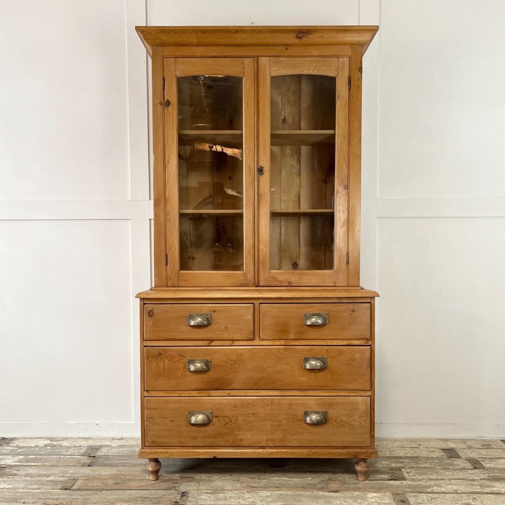 Victorian Pine Glazed Dresser