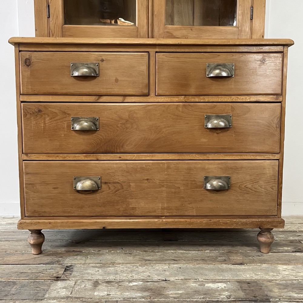 Victorian Pine Glazed Dresser View II