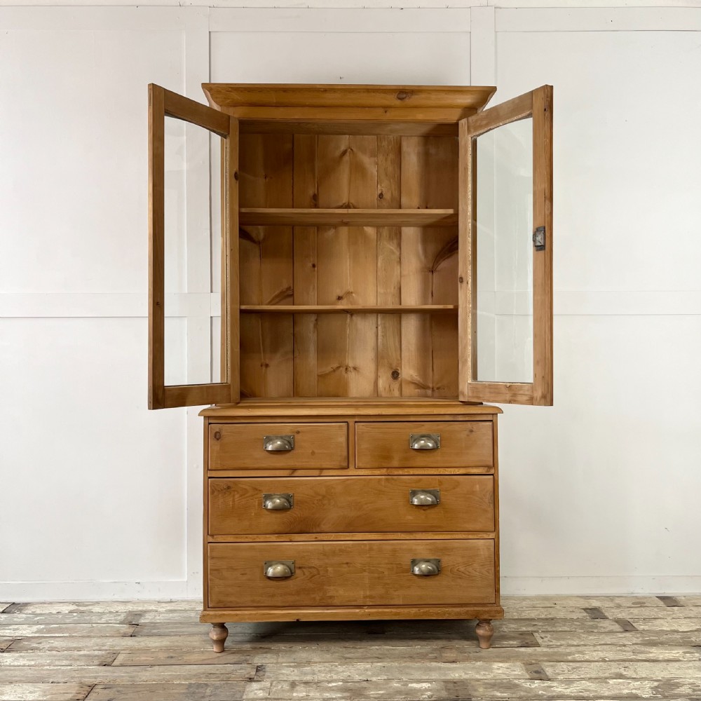Victorian Pine Glazed Dresser View VI
