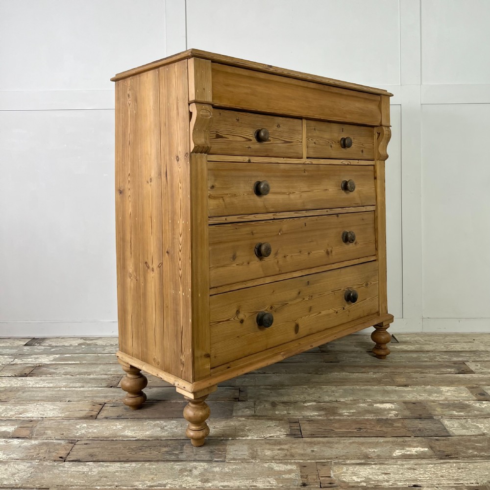 Large Victorian Pine Chest of Drawers View X
