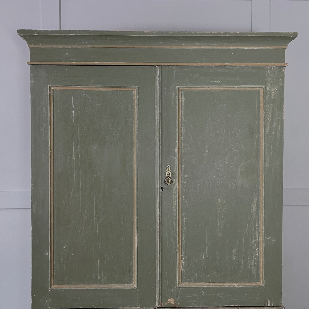 Victorian Painted Pine Linen Cupboard View V