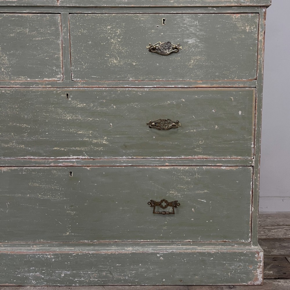 Victorian Painted Pine Linen Cupboard View VIII