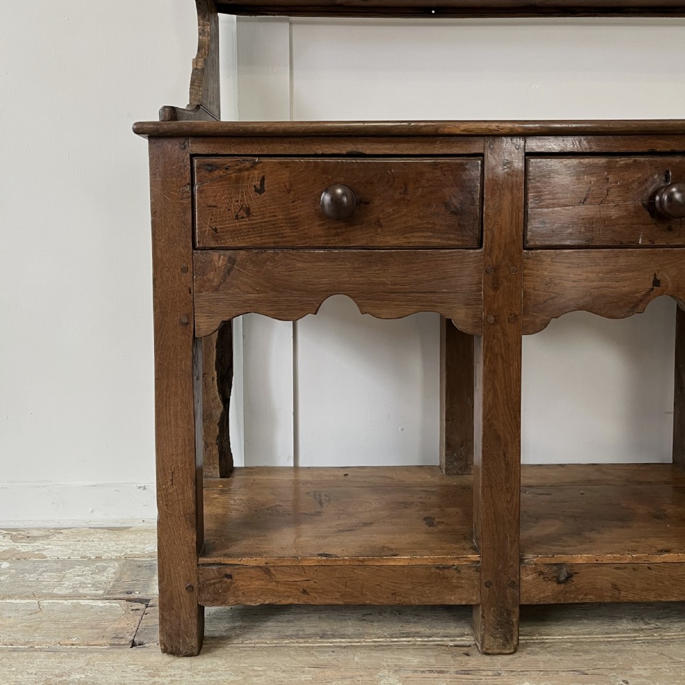 18th C. Welsh Carmarthenshire Oak Dresser View II