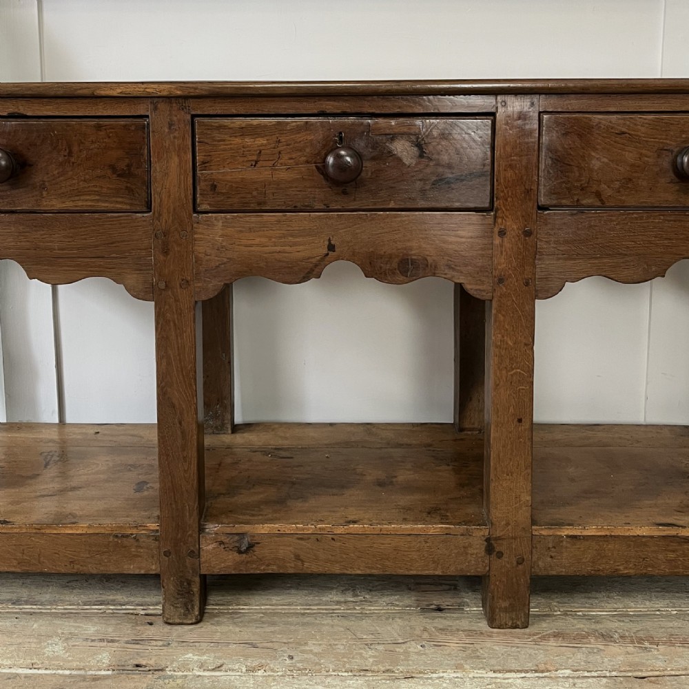 18th C. Welsh Carmarthenshire Oak Dresser View VI
