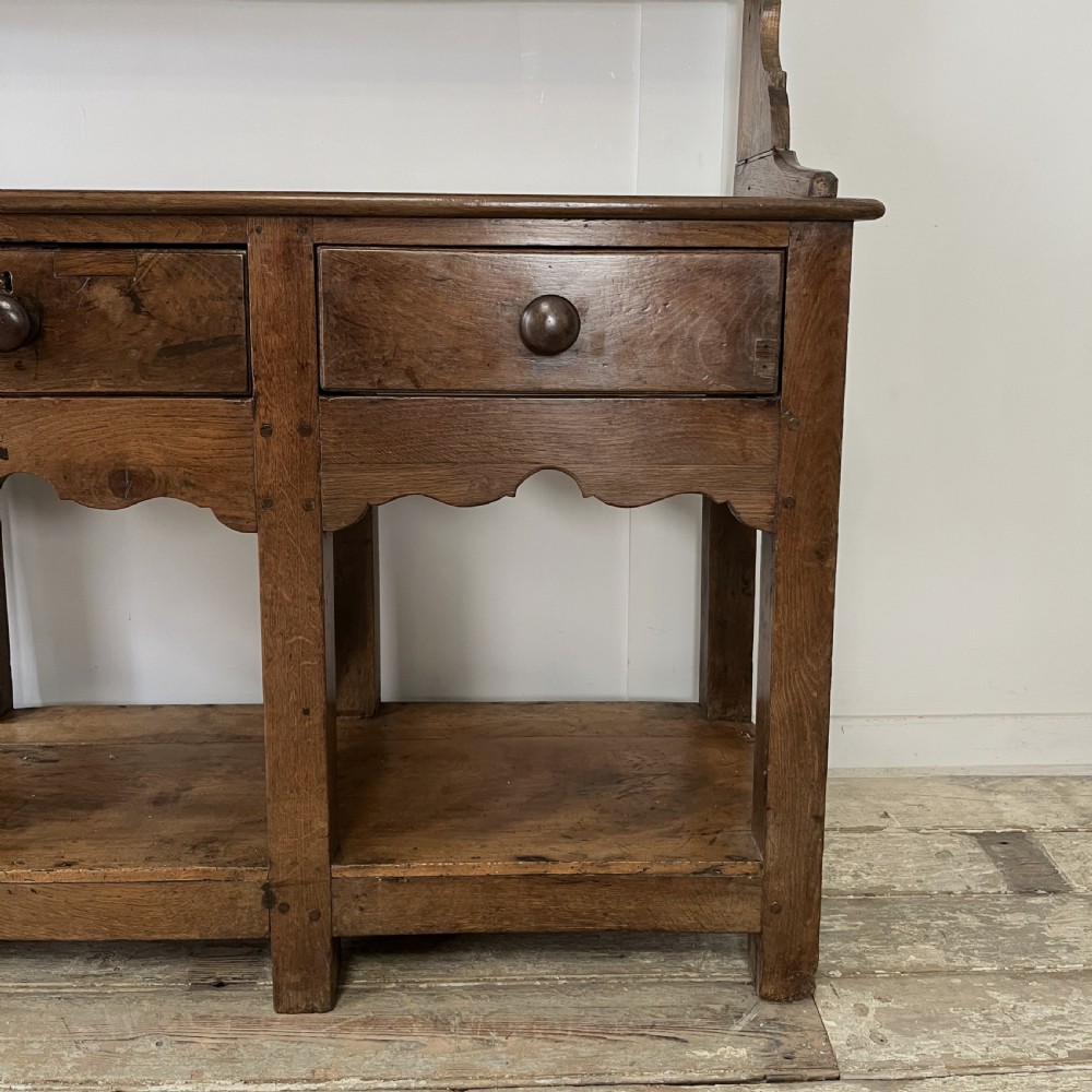 18th C. Welsh Carmarthenshire Oak Dresser View VII
