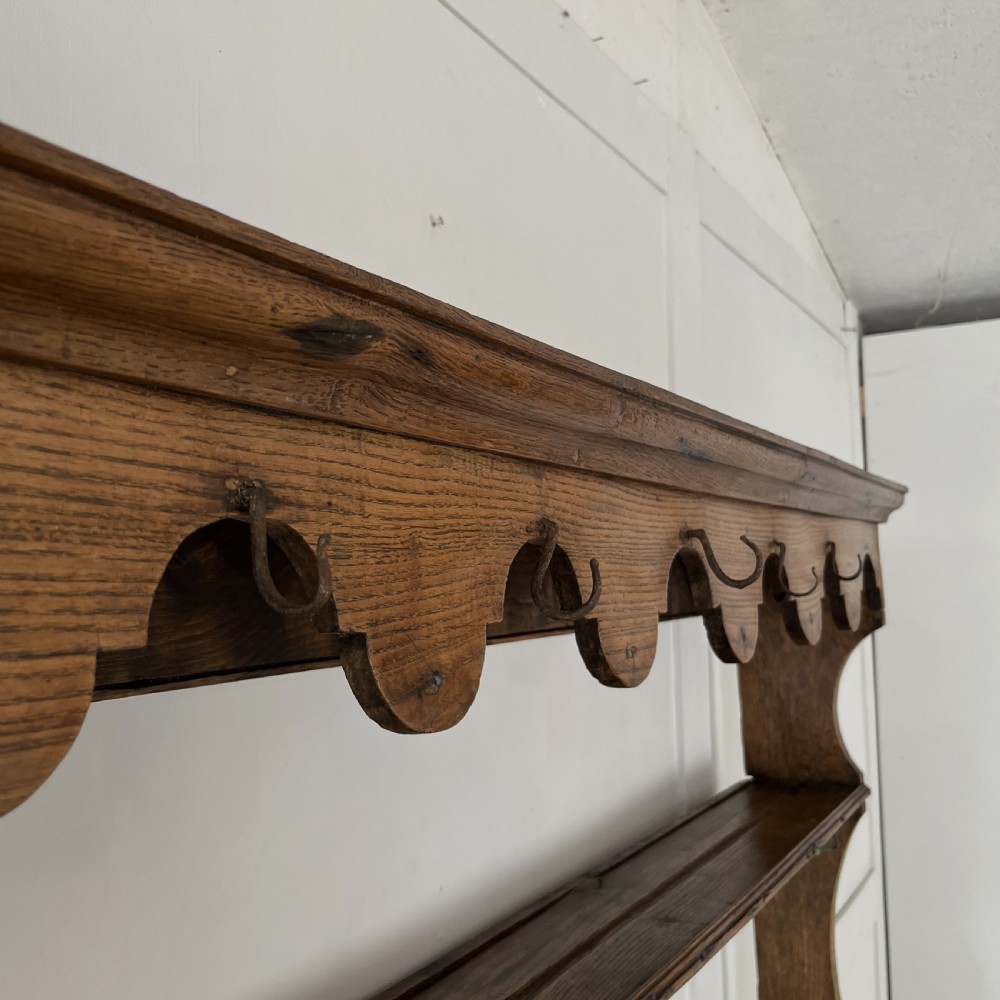 18th C. Welsh Carmarthenshire Oak Dresser View XII