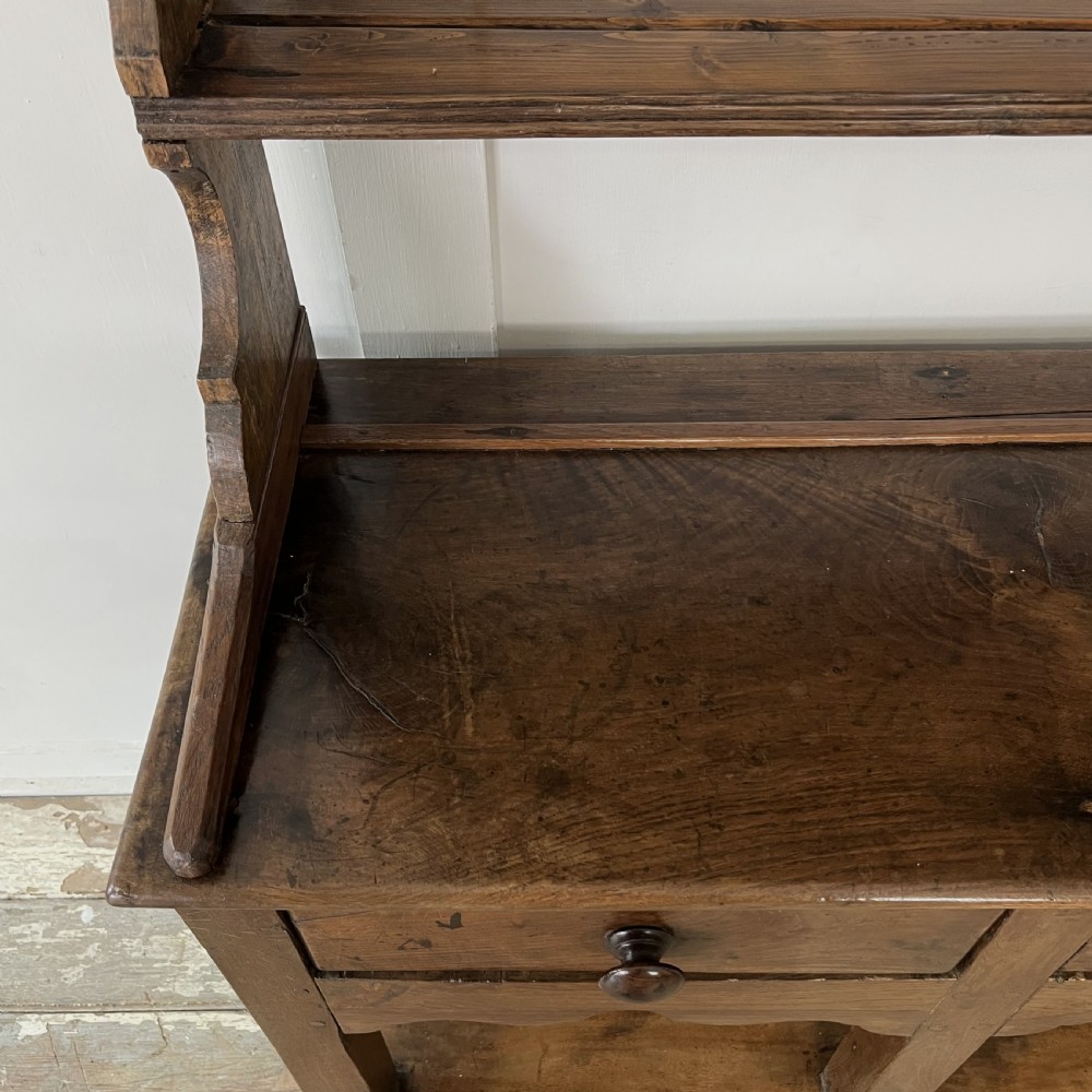 18th C. Welsh Carmarthenshire Oak Dresser View XIV